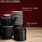 Insulated Disposable Coffee Cups with Lids & Straws 12 oz, 100 Packs - Paper Cups for Hot Beverage Drinks To Go Tea Coffee Home Office Car Coffee Shop Party (Black)